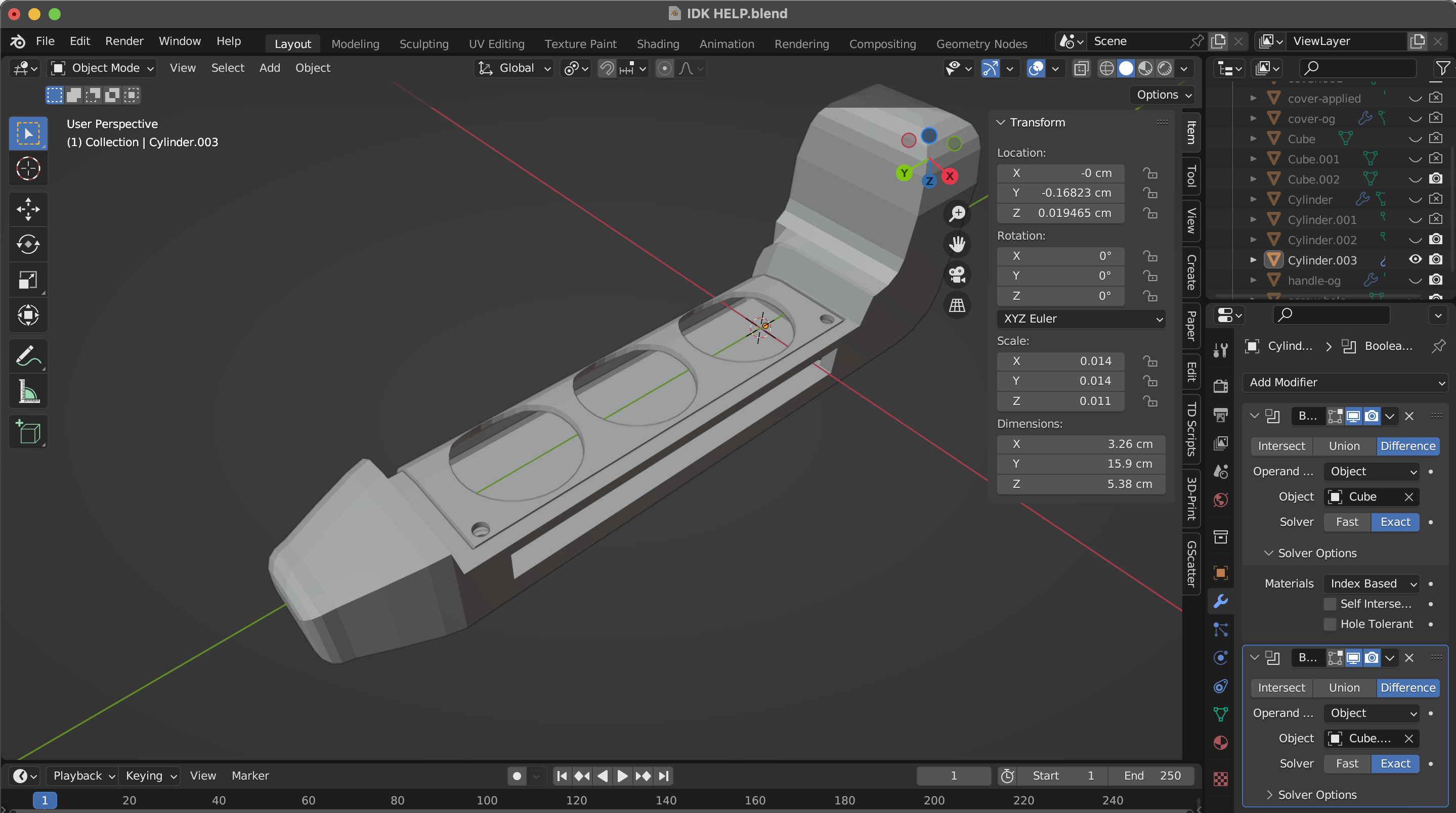 Modelling Prototype 3, step 4