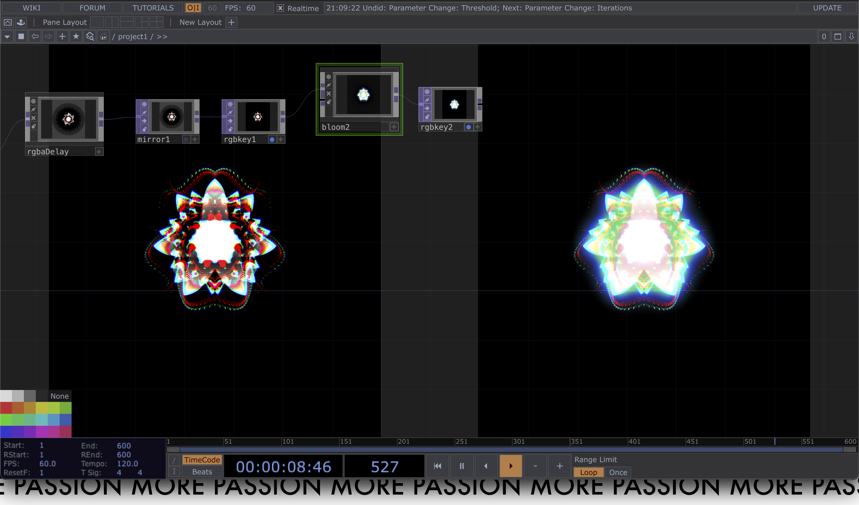 TouchDesigner visual making, stage 2