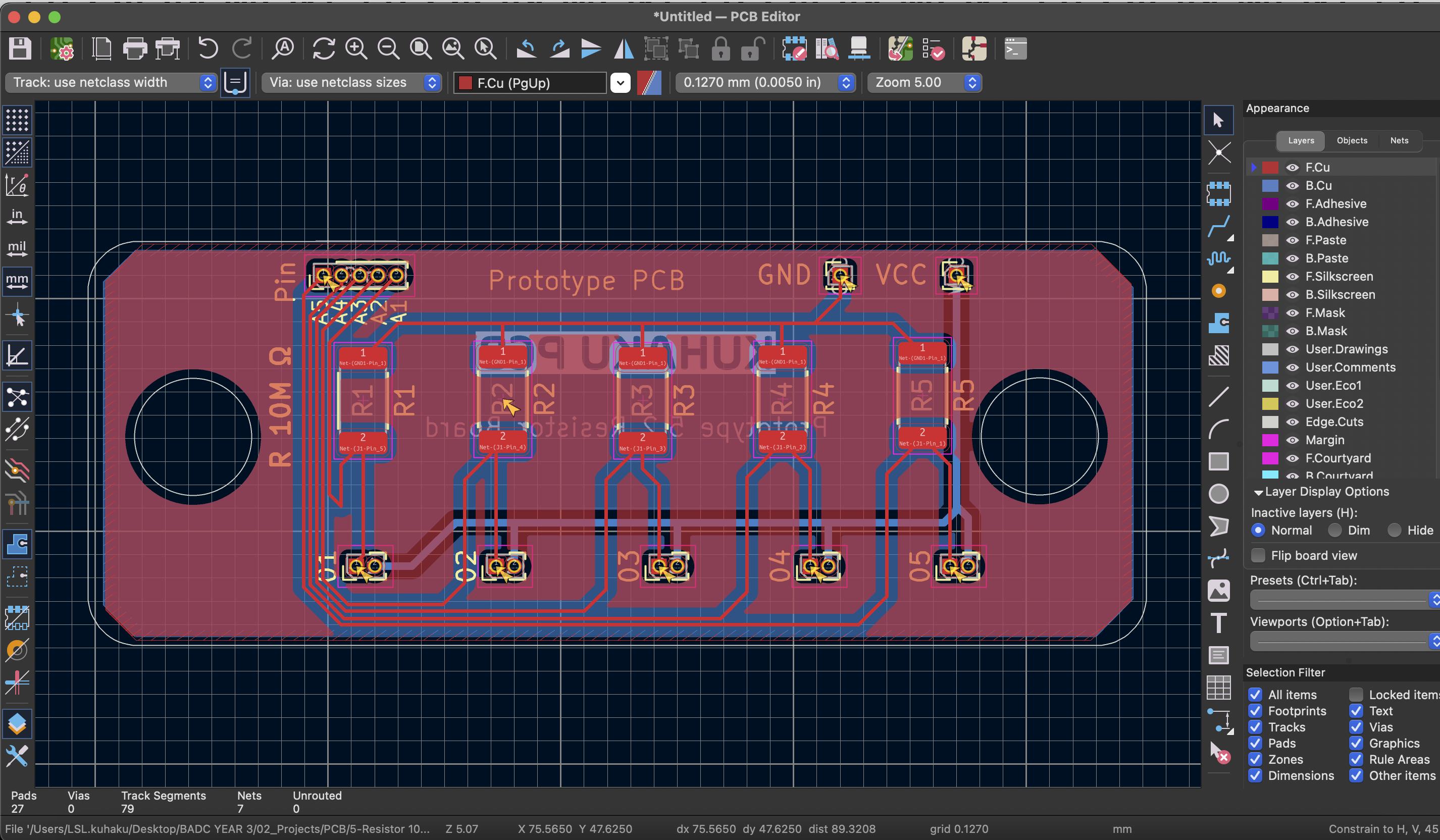 PCB tracing phase 6