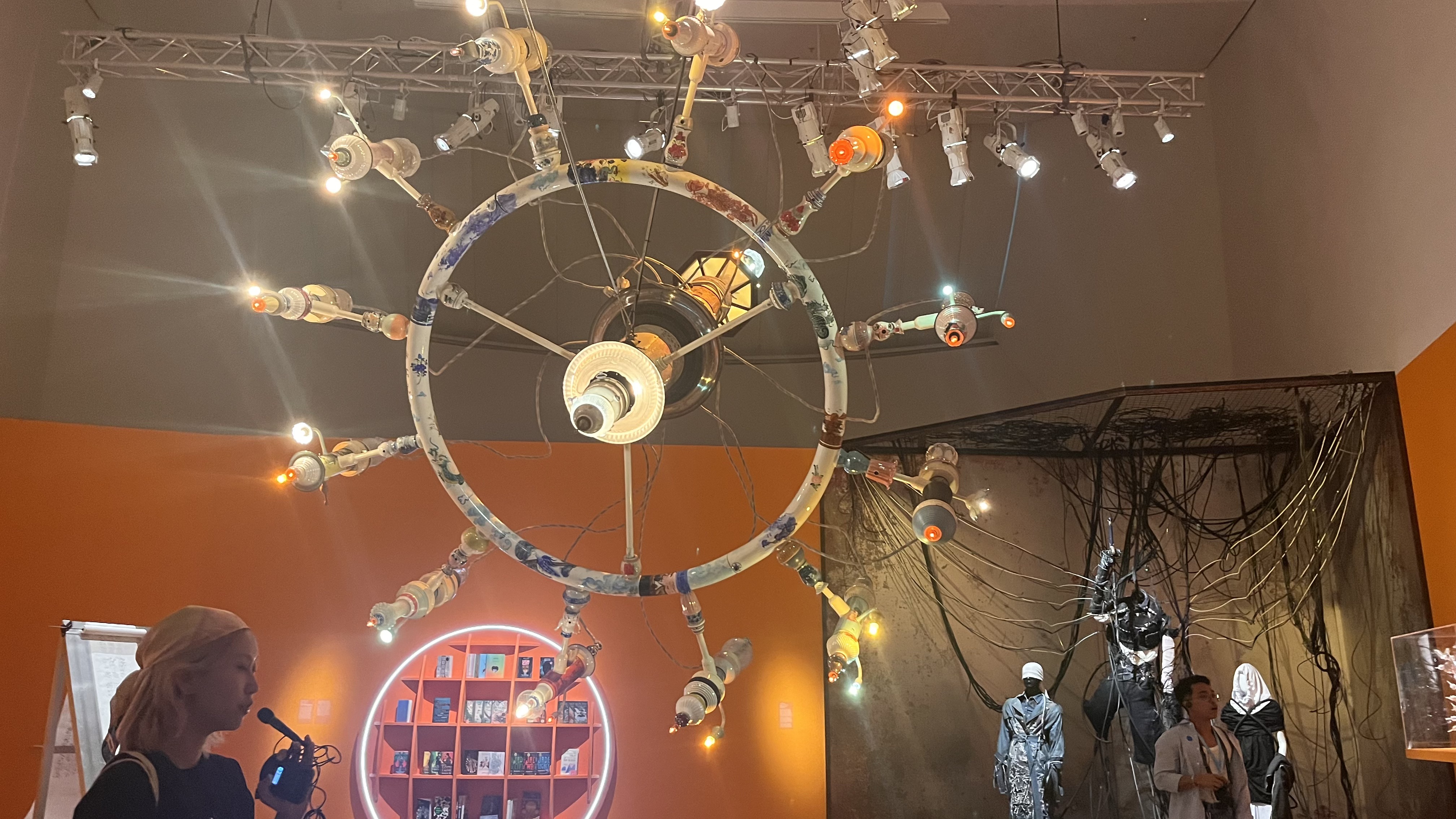 Exterior shot of ArtScience Museum or AI exhibition entry