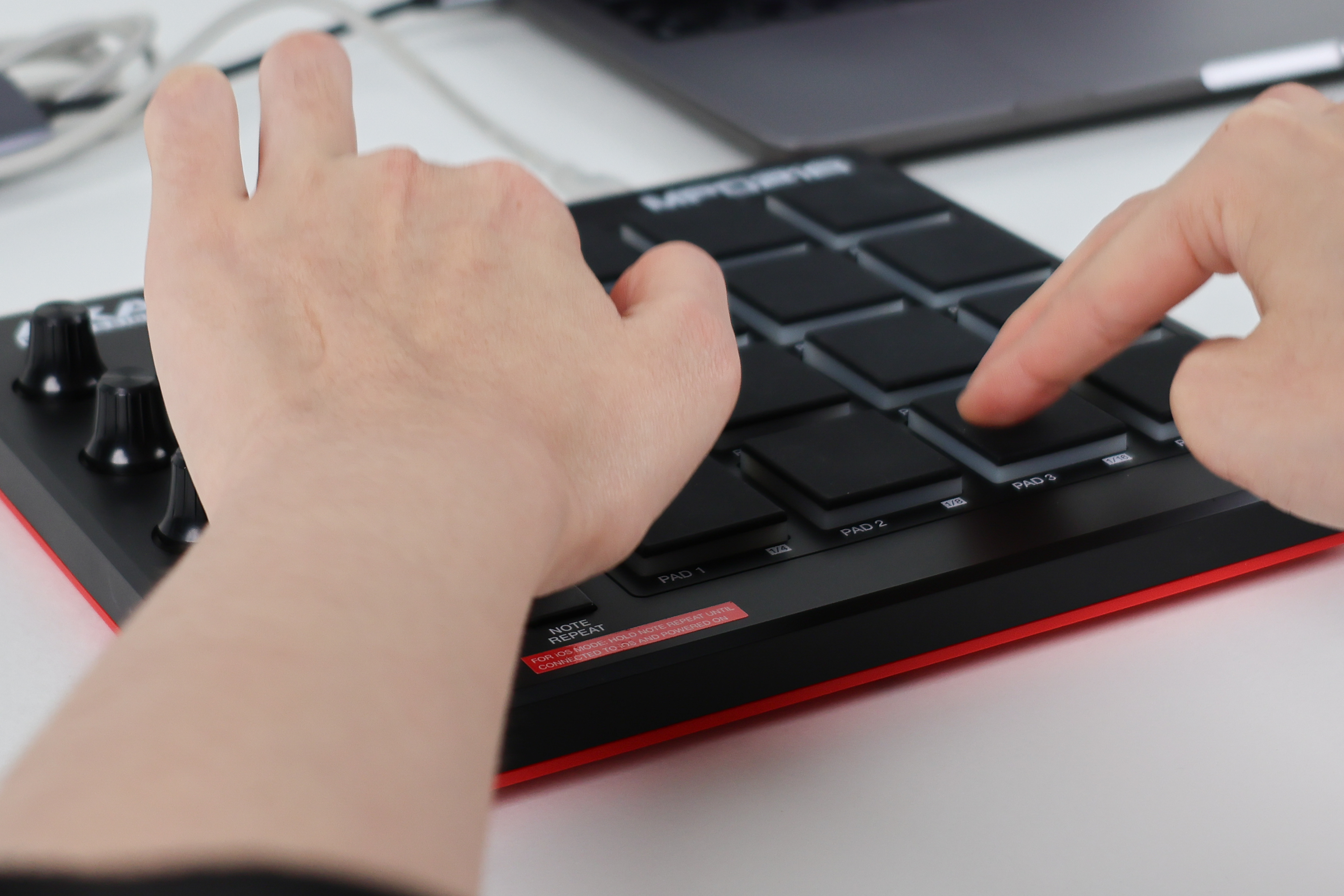 Complex Resolume Arena interface on a laptop screen