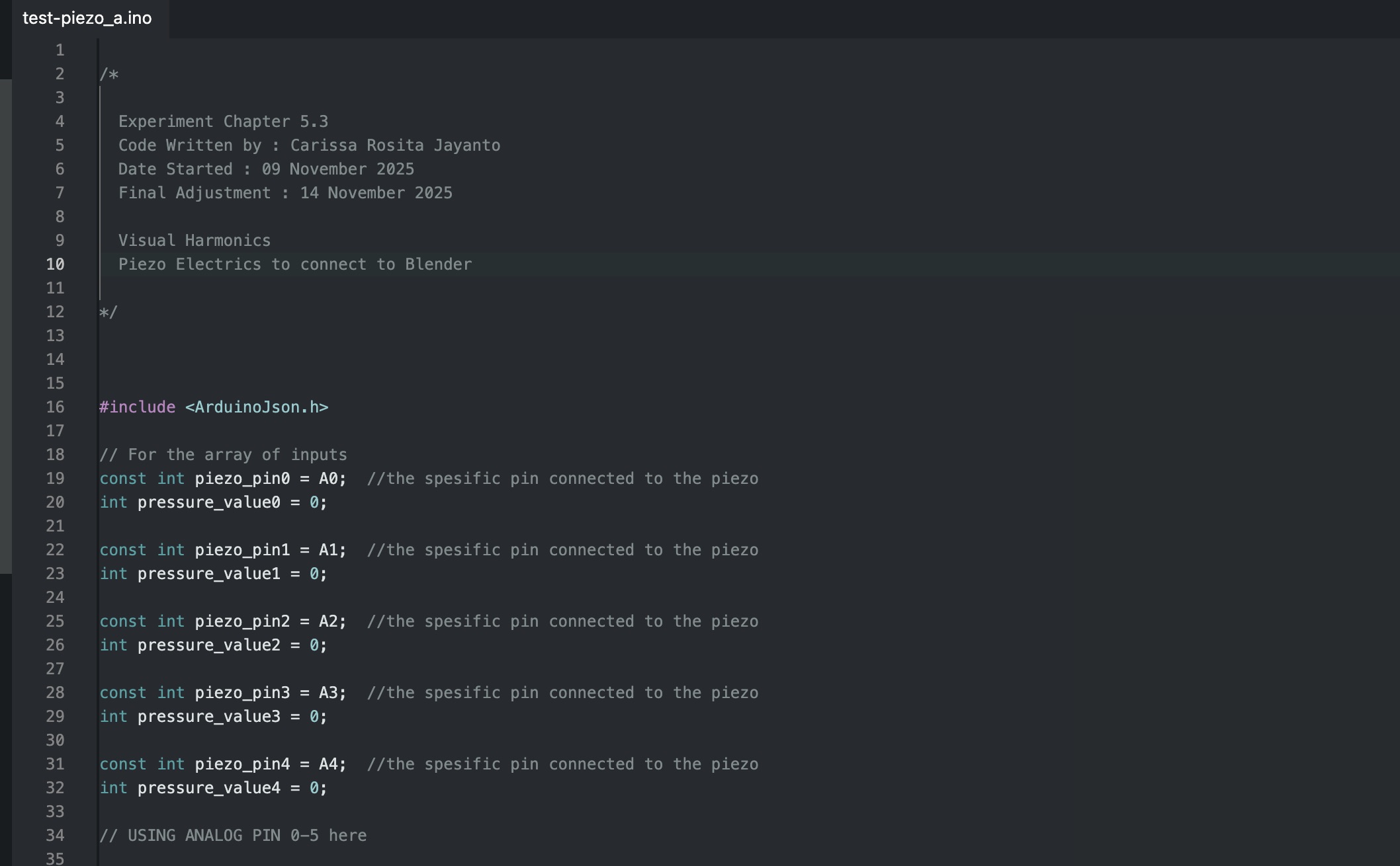 Code snippet of JSON array or close up of fragile soldering
