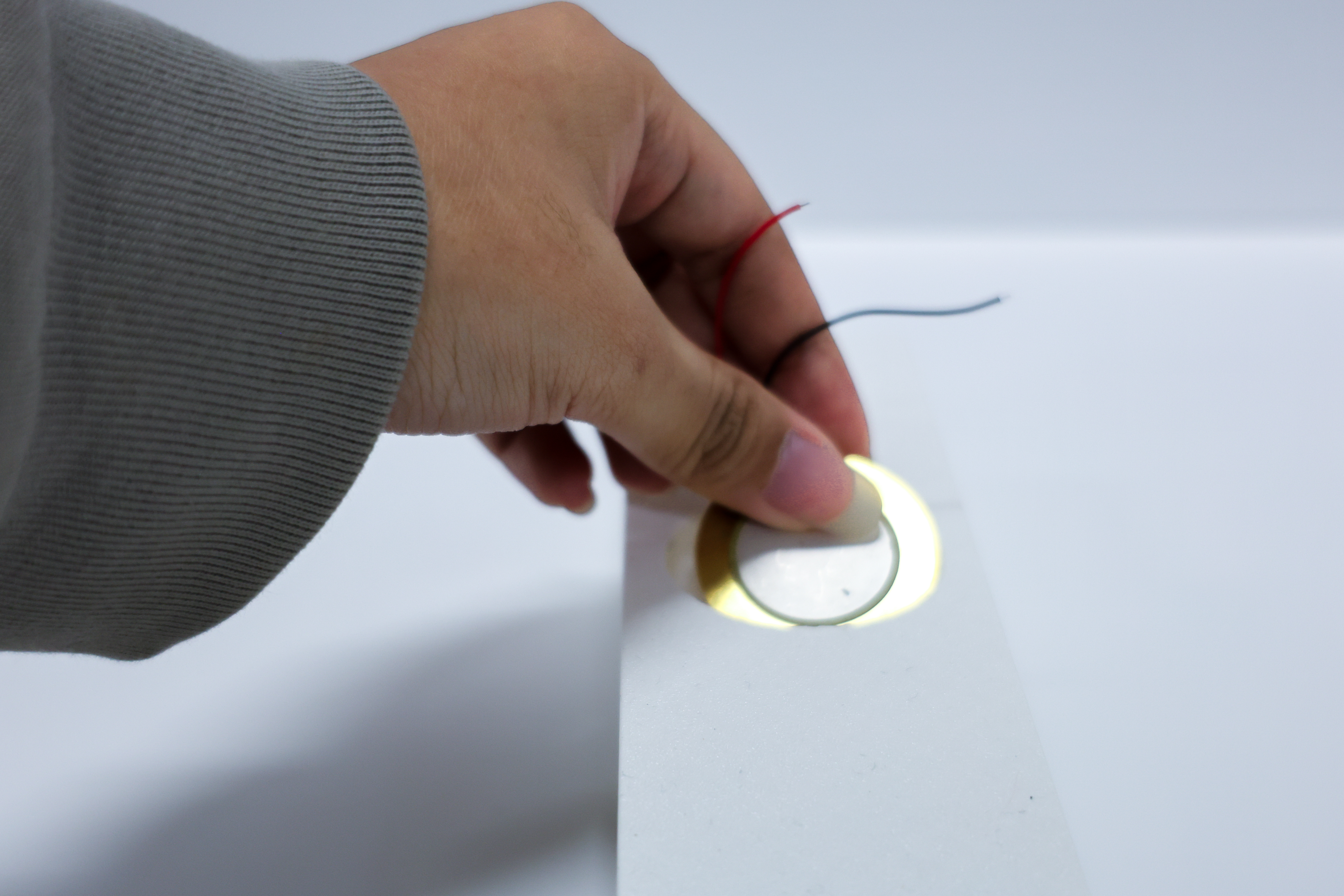 Close up detail of 3D printed ridges